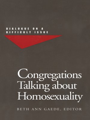 cover image of Congregations Talking about Homosexuality